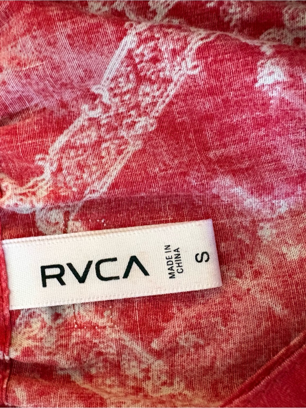 RVCA Red Patterned Button-Front Mini Sundress - Picture 5 of 7